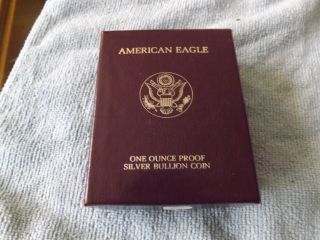 1988 - S 1oz.  999 Proof American Silver Eagle (w/box &) photo