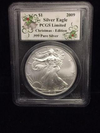 2009 American Silver Eagle - Pcgs Limited Christmas Edition photo