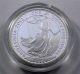 2012 Royal Proof 1 Oz.  Silver Britannia Coin & 2 Pound Silver photo 2