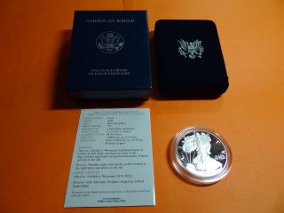 2004 - W Proof American Silver Eagle W/box photo