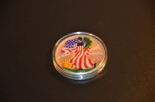 2008 Colorized American Silver Eagle photo