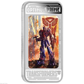 2014 Transformers 4 1oz Silver Proof Lenticular Coin - Optimus Prime - Perth photo
