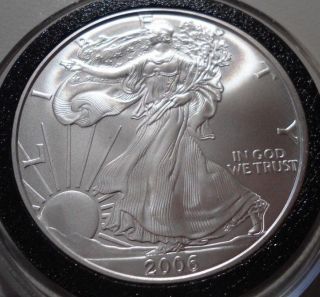 2006 American Silver Eagle Walking Liberty Dollar.  999 One Ounce Uncirculated Ms photo