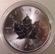 2014 $5 Canadian 1 Oz Silver Maple Leaf.  9999 Fine Silver - Security Design Silver photo 1