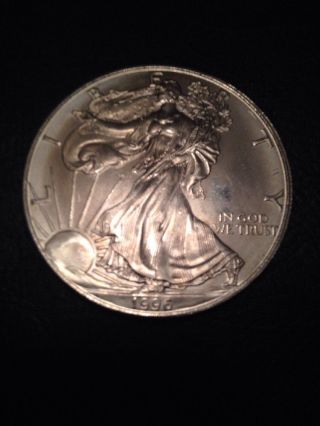 American Eagle 1oz Silver Dollar 1996 photo