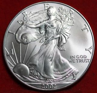 Uncirculated 2002 American Eagle Silver Dollar photo