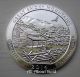 2014 Silver Coin 5 Ounces America The Atb Great Smoky Mountains Bu Silver photo 2