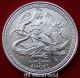 2014 Silver Coin 1 Troy Ounce Oz Angel Isle Of Man Saint Michael.  999 Bu Silver photo 2