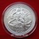 2014 Silver Coin 1 Troy Ounce Oz Angel Isle Of Man Saint Michael.  999 Bu Silver photo 7