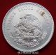 1948 Silver Coin Asw.  8681 Ounce Mexico Cuauhtemocs 5 Pesos Aztec People Au Silver photo 11