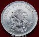 1948 Silver Coin Asw.  8681 Ounce Mexico Cuauhtemocs 5 Pesos Aztec People Au Silver photo 7