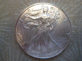 2011 - American Silver Eagle - Bu - Ungraded - Coin - 02 photo
