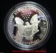 2001 - W $1 Silver Eagle Proof.  With.  1oz.  999 Silver. Silver photo 1