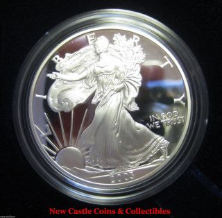2003 - W $1 Silver Eagle Proof.  With.  1oz.  999 Silver. photo