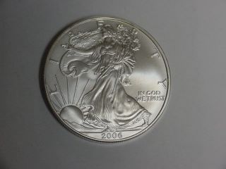 2006 Silver American Eagle Bu 1 Oz Silver photo
