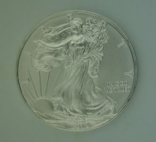 Uncirculated 2012 American Silver Eagle 1 Ounce Bullion Coin photo