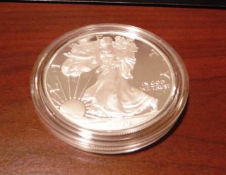 2000 - P 1 Oz Proof Silver Walking Liberty Dollar photo