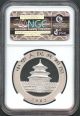 2003 1 Oz Fine Silver Chinese Panda Silver 10 Yuan Frosted Bamboo Ngc Ms - 69 Silver photo 1