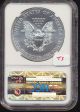 2011 S American Silver Eagle Blue Ngc Label Ms69 Early Releases 8358 Silver photo 1