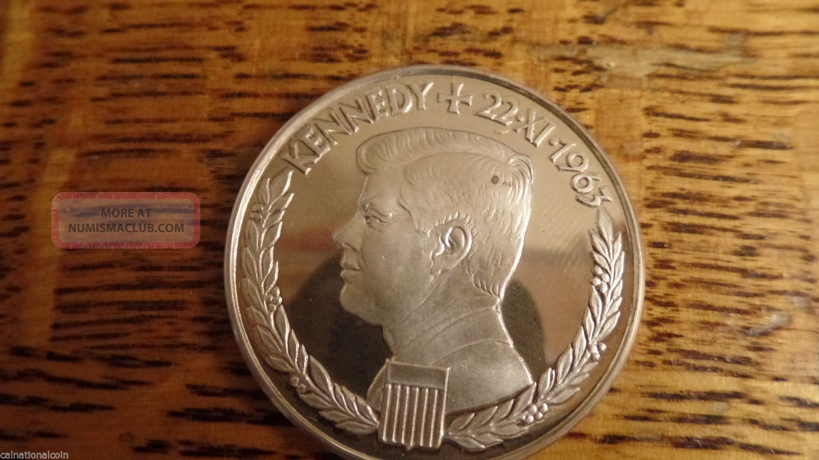 John F Kennedy 35 Mm 14.  9 Grams 1000 Fine Silver Silver photo