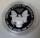 2013 - W American Silver Eagle S$1 Dollar Proof Coin 1oz.  999 - Box & Silver photo 4