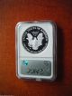2007 W Proof Silver Eagle Ngc Pf70 Ultra Cameo Blue Early Release Label Silver photo 1