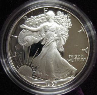 1987 S Proof American Silver Eagle photo