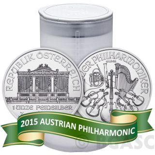 2015 1 Oz Silver Coin Austrian Silver Philharmonic Austrian.  999 Silver photo
