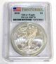 2010 American Silver Eagle Pcgs Ms 70 First Strike $1 Dollar Coin Silver photo 3