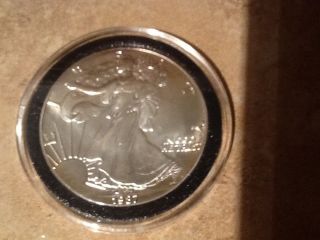 1987 $1 Dollar American Silver Eagle 1 Oz.  (brilliant Uncirculated) Fresh photo