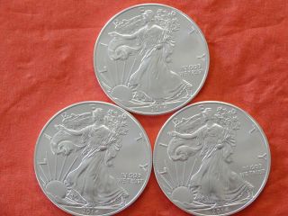 2014 Bu.  American Silver Eagle Dollar (99.  9 Silver) photo