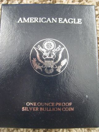 American Eagle One Once Proof Silver Bullion Coin 1996 Lqqk photo