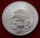 Silver Coin 1947 Mexico Mexican Cuauhtemocs 5 Pesos Asw.  8681 Oz Aztec Indian Au Silver photo 3