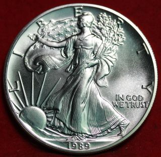 Uncirculated 1989 American Eagle Silver Dollar photo