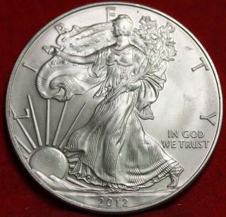 Uncirculated 2012 American Eagle Silver Dollar photo