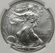 2012 - W Burnished Silver Eagle $1 Ms 70 Ngc Silver photo 2
