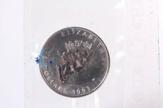 1993 Canada 5 Dollar Maple Leaf 1 Oz Of Fine Silver No Resereve photo
