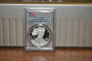 2010 - W Proof Silver American Eagle - Pcgs Pf69 Dcam First Strike photo