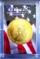 1998 24k Gold Plate American Silver Eagle 1 Troy Oz One Dollar Coin Bu.  999 Fine Silver photo 1