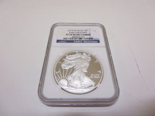 2014 W Eagle $1 Early Releases Pf 70 Ultra Cameo Ngc 1oz photo