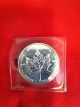 1990 Canada Maple Leaf Five Dollar 1 Oz.  9999 Fine Silver Coin Bu W/ Silver photo 6