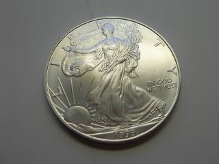 Uncirculated 1999 U.  S.  Silver Eagle Take A Look photo