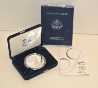 2006 - W American Eagle 1oz.  999 Silver Proof $1 One Dollar Coin (c - 1) photo
