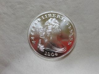 1804 Liberty Bust Silver Round 1 Oz.  999 Silver.  In A Air Tight.  Look photo