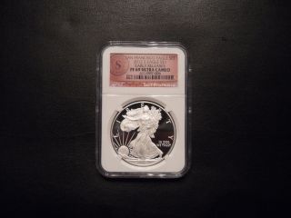 2012 S San Francisco Silver Eagle Ngc Pf69 Uc Early Releases photo