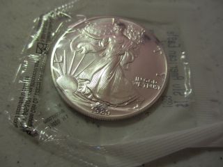 1989 American Eagle Silver Dollar - Uncirculated - 1 Oz (. 999) Fine Silver photo