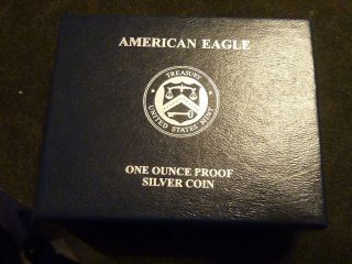 2011 - W Proof 1 Oz American Silver Eagle W/box And 2011w photo