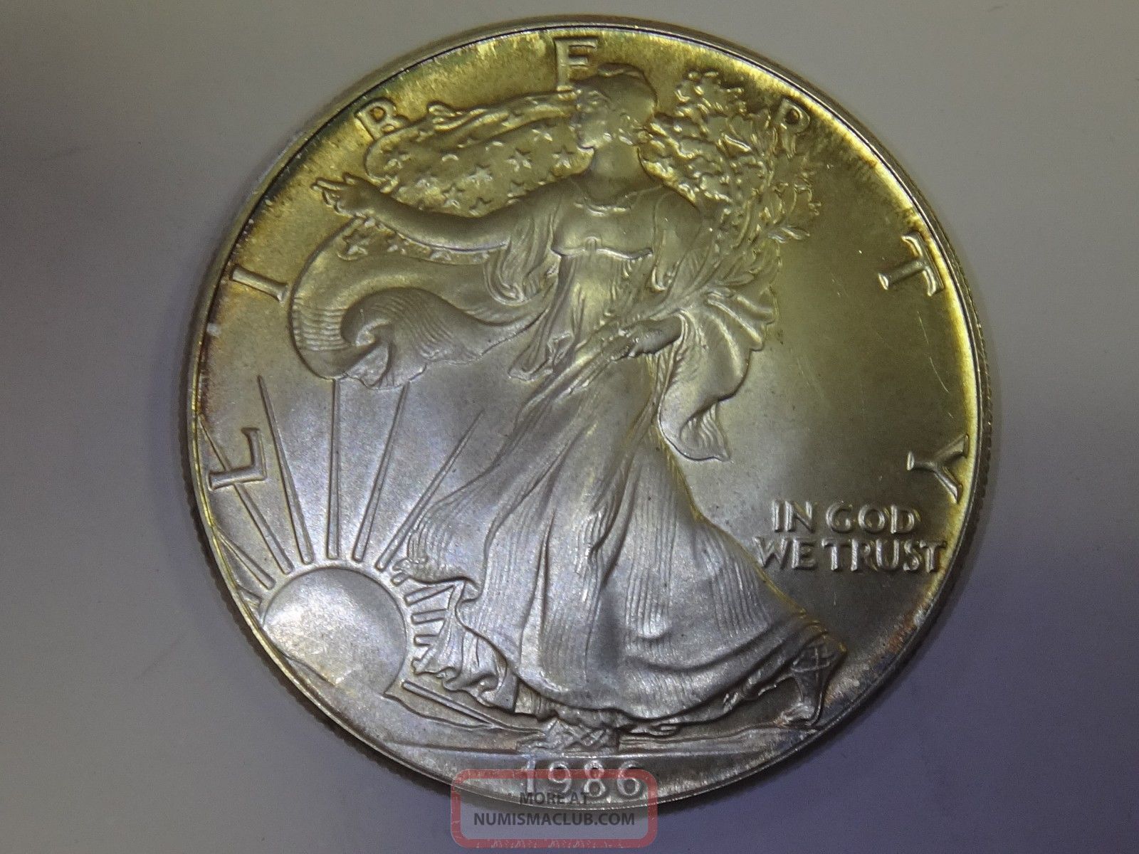 1986 American Eagle 1 Oz 999 Fine Silver Bullion Dollar Coin