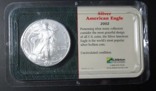 2002 1 Oz Silver American Eagle (uncirculated) photo