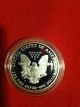 1999 P Proof American Eagle One Dollar 1 Oz.  999 Silver Coin W/ & Ogp Silver photo 2